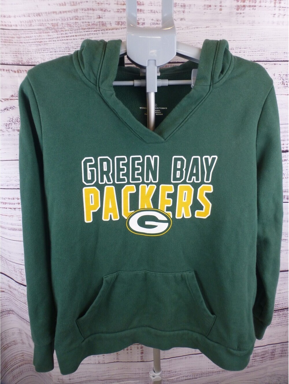 Green Bay Packers Women's Large L Hoodie Pullover Sweatshirt NFL Team ApparelG3A